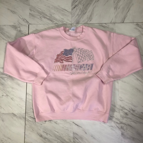 Nascar Tops - NASCAR bedazzled crewneck